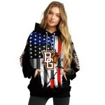 bowling green falcons american pride black hoodie best selling