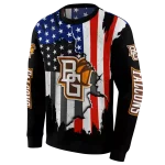 bowling green falcons american pride black hoodie best selling