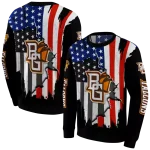 bowling green falcons american pride black hoodie best selling