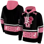 bowling green falcons awareness ribbon black pink hoodie best selling