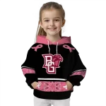bowling green falcons awareness ribbon black pink hoodie best selling