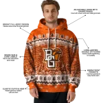bowling green falcons christmas trees orange hoodie best selling