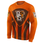 bowling green falcons concentric lines orange black hoodie best selling