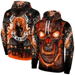 bowling green falcons demonic skull orange black hoodie best selling