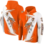bowling green falcons dynamic slash orange white hoodie best selling
