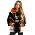 bowling green falcons futuristic pattern orange black hoodie best selling