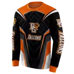 bowling green falcons futuristic pattern orange black hoodie best selling