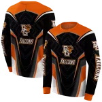 bowling green falcons futuristic pattern orange black hoodie best selling