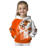 bowling green falcons graphic punisher orange white hoodie best selling