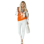 bowling green falcons graphic punisher orange white hoodie best selling