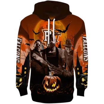 bowling green falcons halloween vibes orange black hoodie best selling
