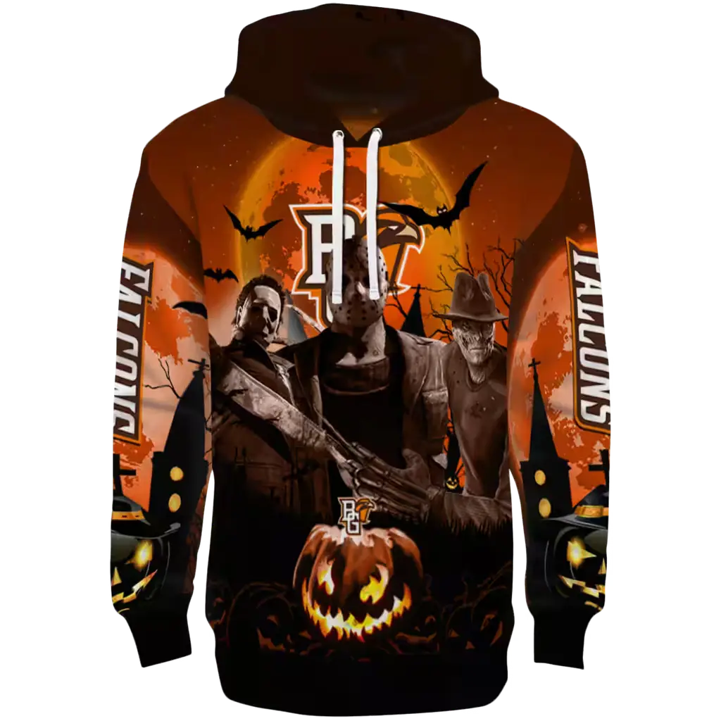 bowling green falcons halloween vibes orange black hoodie best selling bowling green falcons halloween vibes orange black hoodie best selling