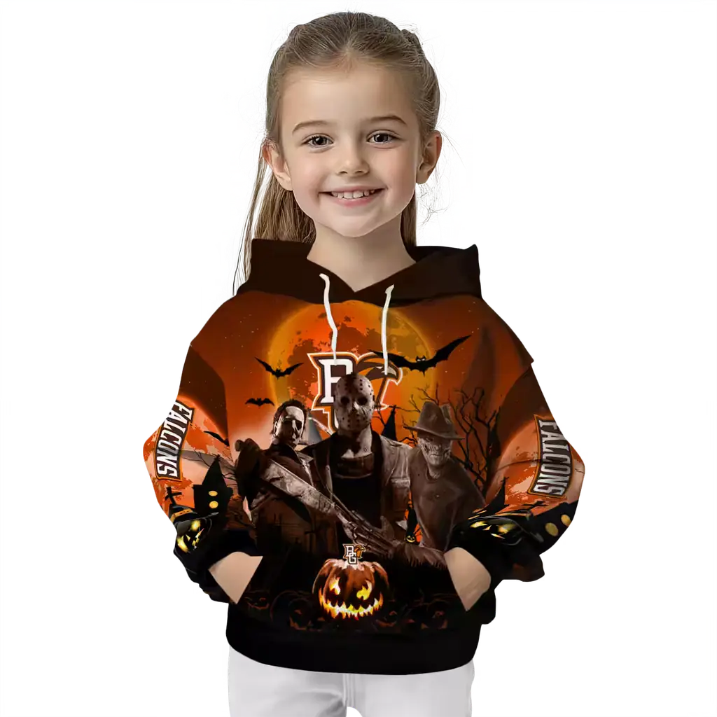 bowling green falcons halloween vibes orange black hoodie top rated bowling green falcons halloween vibes orange black hoodie top rated