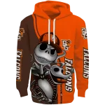 bowling green falcons jack skellington orange hoodie best selling