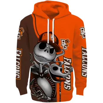 bowling green falcons jack skellington orange hoodie best selling