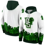 bowling green falcons lucky motif white green hoodie best selling