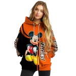 bowling green falcons mickey mouse orange black hoodie best selling