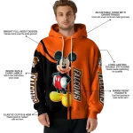 bowling green falcons mickey mouse orange black hoodie best selling