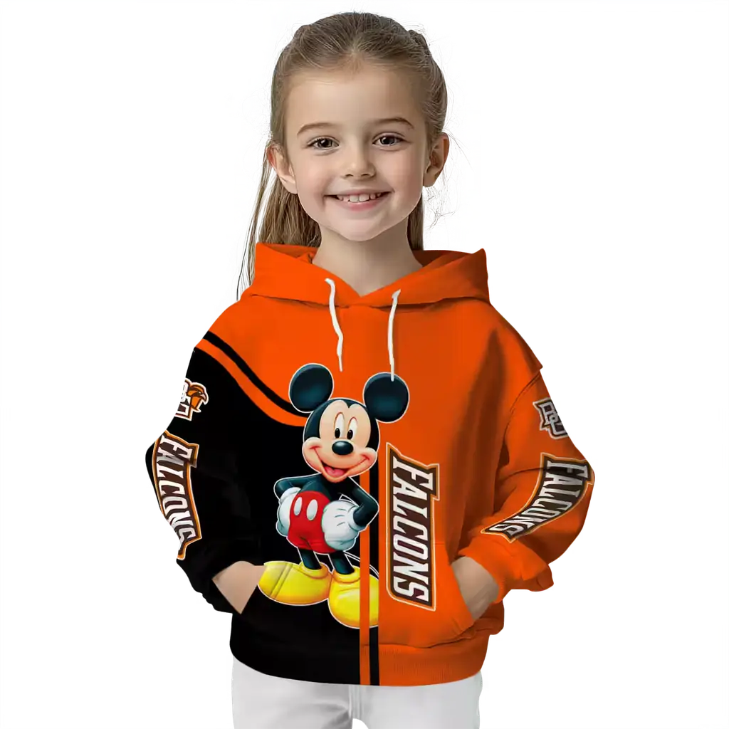 bowling green falcons mickey mouse orange black hoodie top rated bowling green falcons mickey mouse orange black hoodie top rated