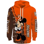 bowling green falcons minnie mouse orange hoodie best selling