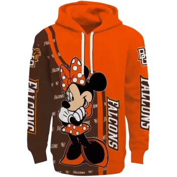 bowling green falcons minnie mouse orange hoodie best selling