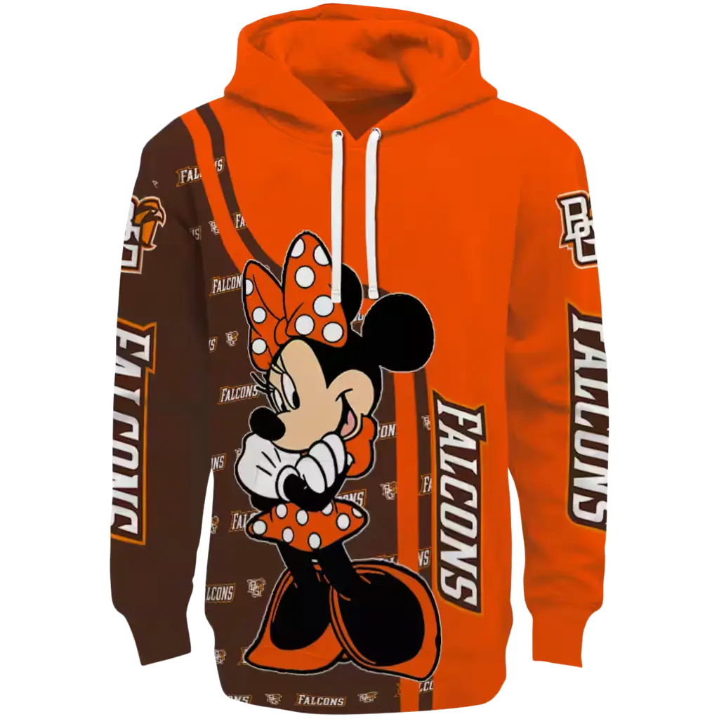 bowling green falcons minnie mouse orange hoodie best selling bowling green falcons minnie mouse orange hoodie best selling