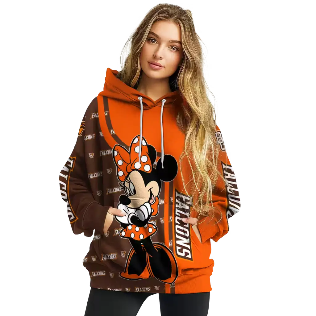 bowling green falcons minnie mouse orange hoodie high quality bowling green falcons minnie mouse orange hoodie high quality