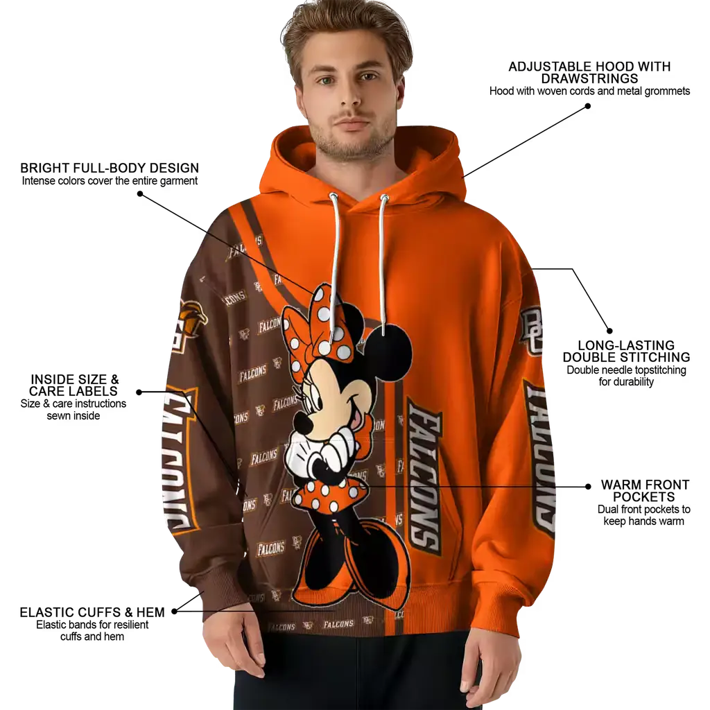 bowling green falcons minnie mouse orange hoodie latest model bowling green falcons minnie mouse orange hoodie latest model