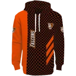 bowling green falcons monogram pattern orange hoodie best selling