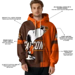 bowling green falcons playful snoopy orange hoodie best selling