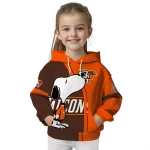 bowling green falcons playful snoopy orange hoodie best selling
