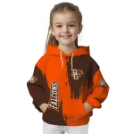bowling green falcons splatter effect orange hoodie best selling