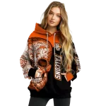 bowling green falcons sugar skull orange black hoodie best selling