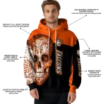 bowling green falcons sugar skull orange black hoodie best selling
