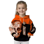bowling green falcons sugar skull orange black hoodie best selling