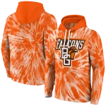 bowling green falcons tie dye pattern orange hoodie best selling