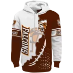 bowling green falcons triangular pattern orange white hoodie best selling
