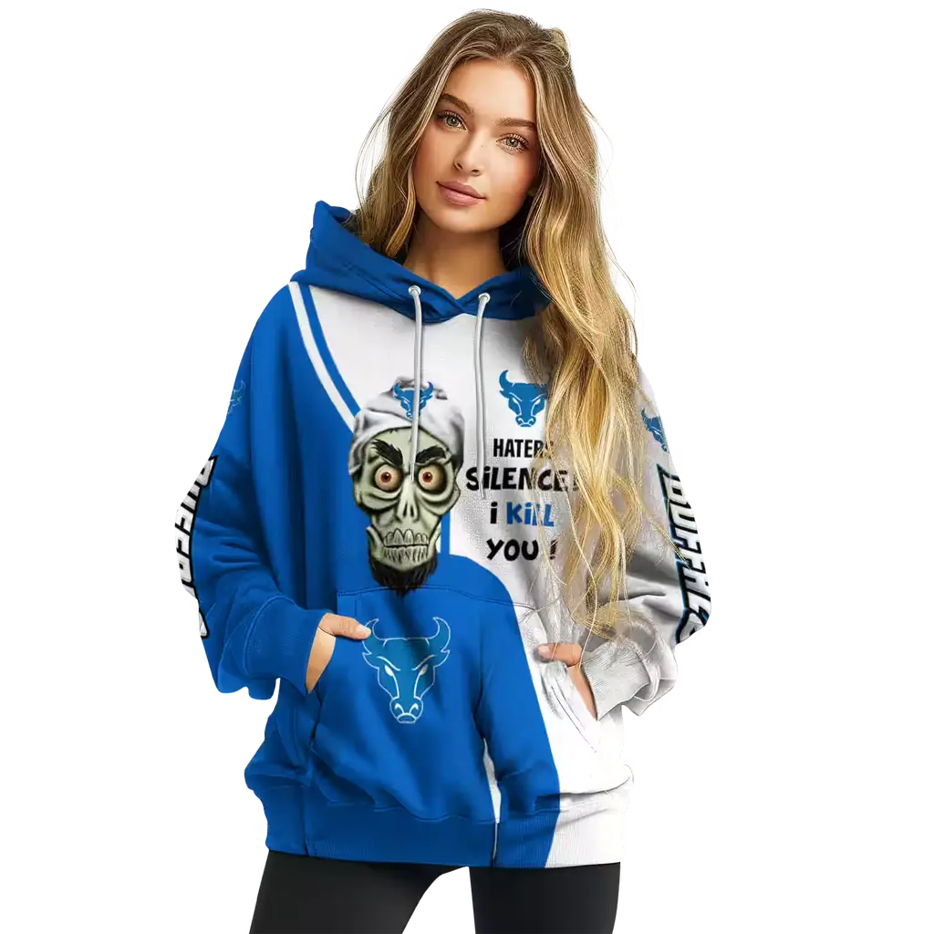 buffalo bulls achmed skull royal blue hoodie high quality buffalo bulls achmed skull royal blue hoodie high quality