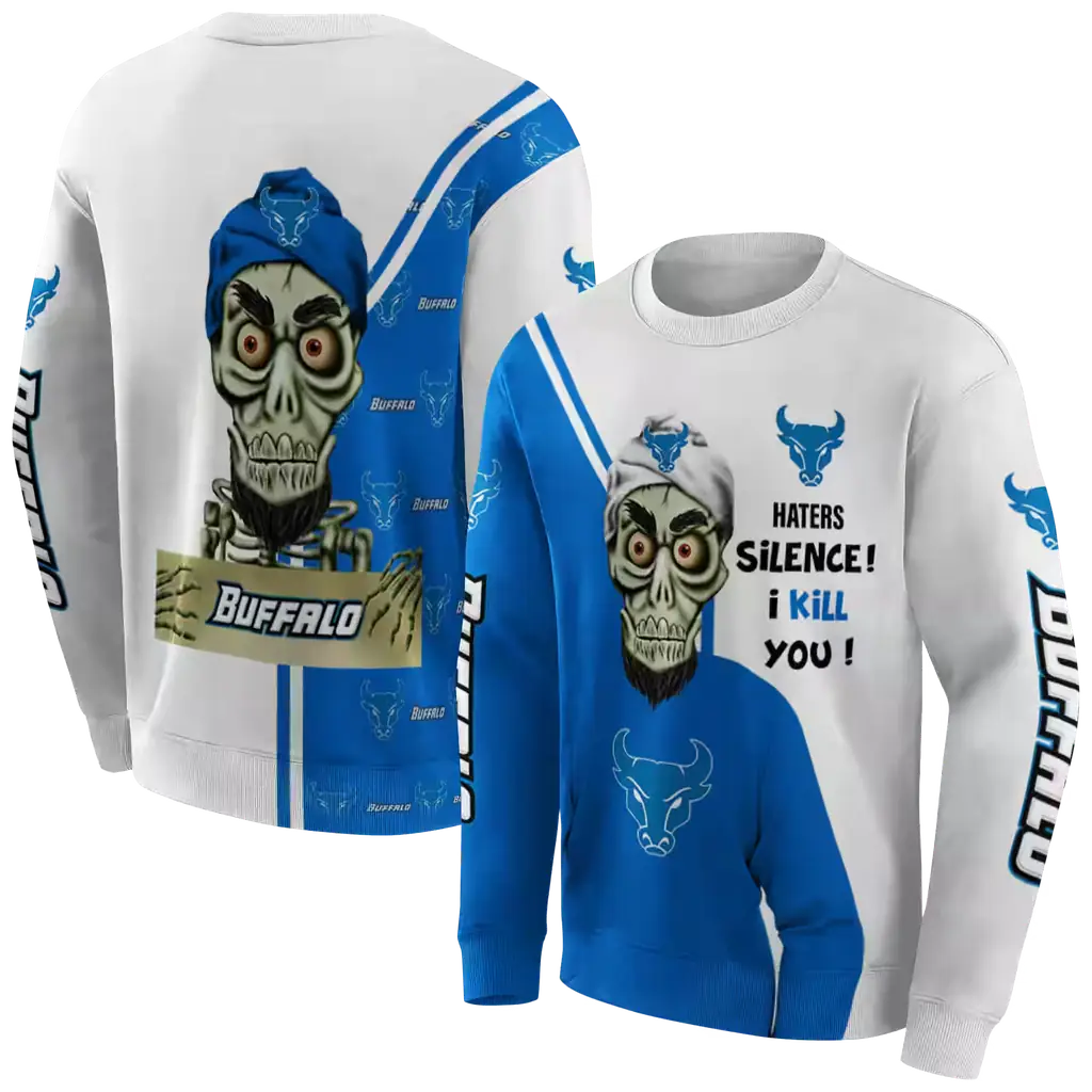 buffalo bulls achmed skull royal blue hoodie premium grade buffalo bulls achmed skull royal blue hoodie premium grade