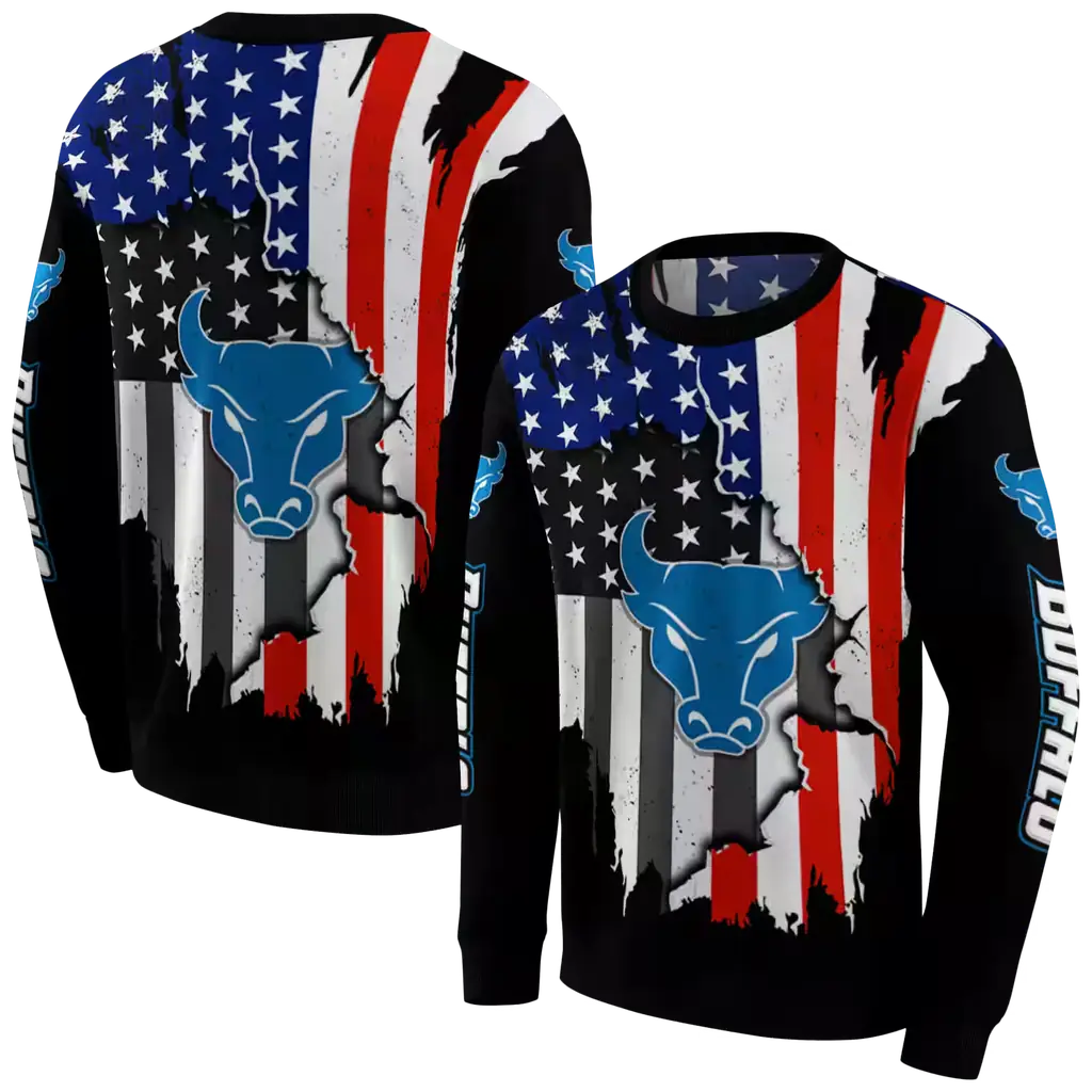 buffalo bulls american pride black hoodie premium grade buffalo bulls american pride black hoodie premium grade