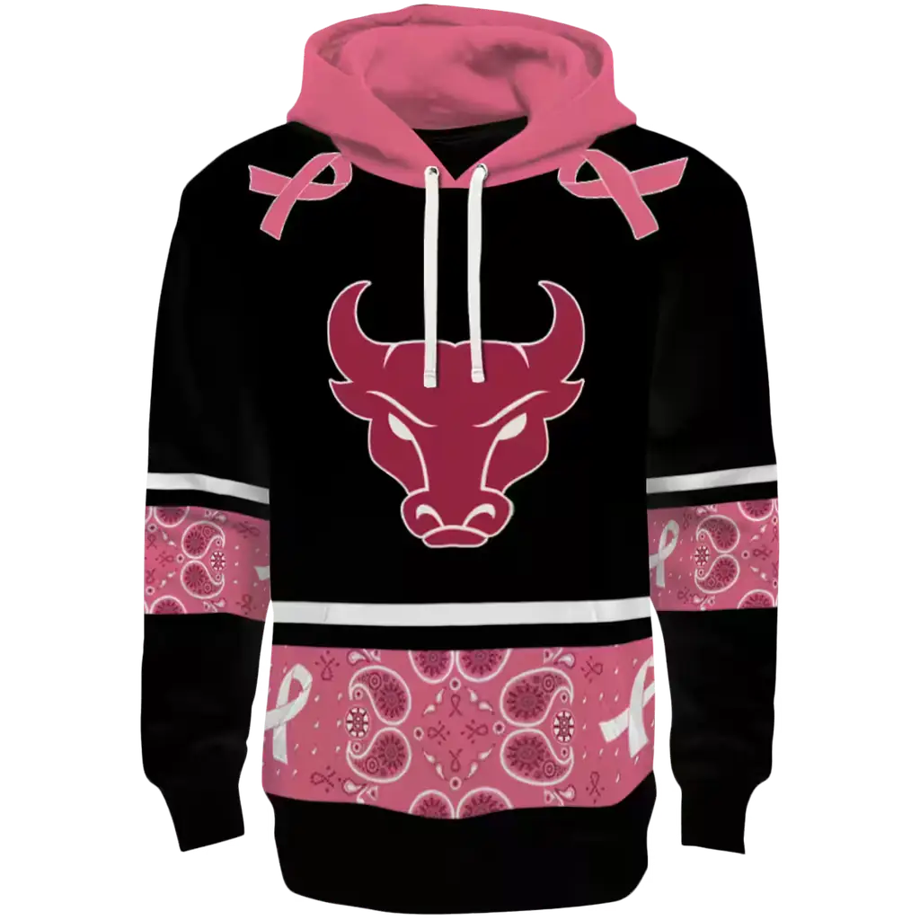 buffalo bulls awareness ribbon black pink hoodie best selling buffalo bulls awareness ribbon black pink hoodie best selling
