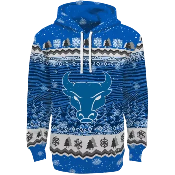 buffalo bulls christmas trees royal blue hoodie best selling