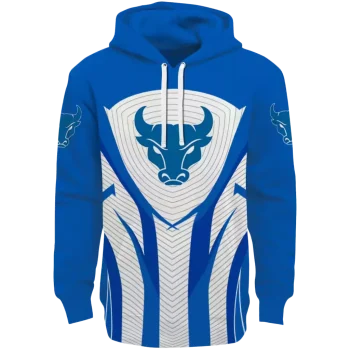 buffalo bulls concentric lines royal blue black hoodie best selling