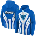 buffalo bulls concentric lines royal blue black hoodie best selling