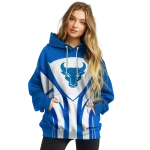 buffalo bulls concentric lines royal blue black hoodie best selling