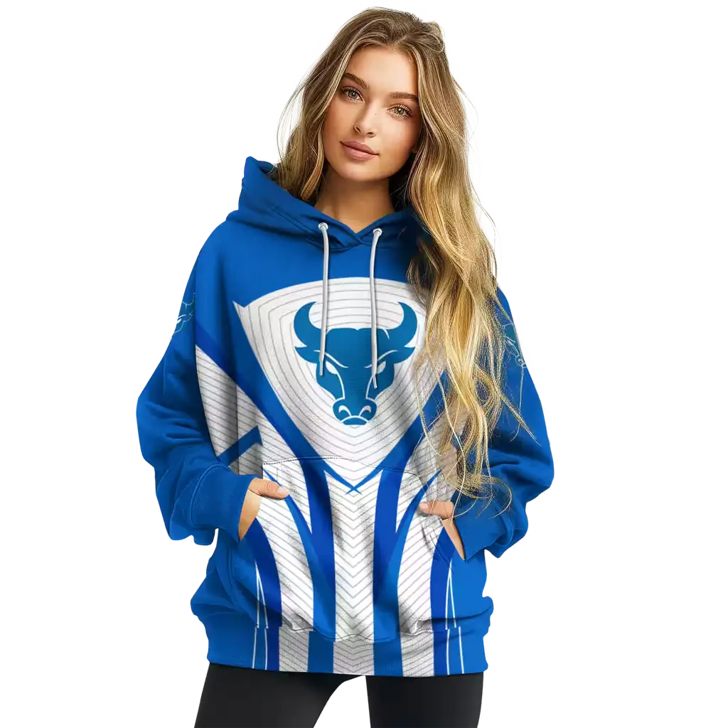 buffalo bulls concentric lines royal blue black hoodie high quality buffalo bulls concentric lines royal blue black hoodie high quality