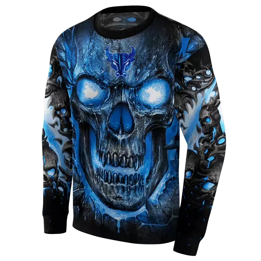 buffalo bulls demonic skull royal blue black hoodie new arrival buffalo bulls demonic skull royal blue black hoodie new arrival