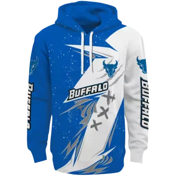 buffalo bulls dynamic slash royal blue white hoodie best selling