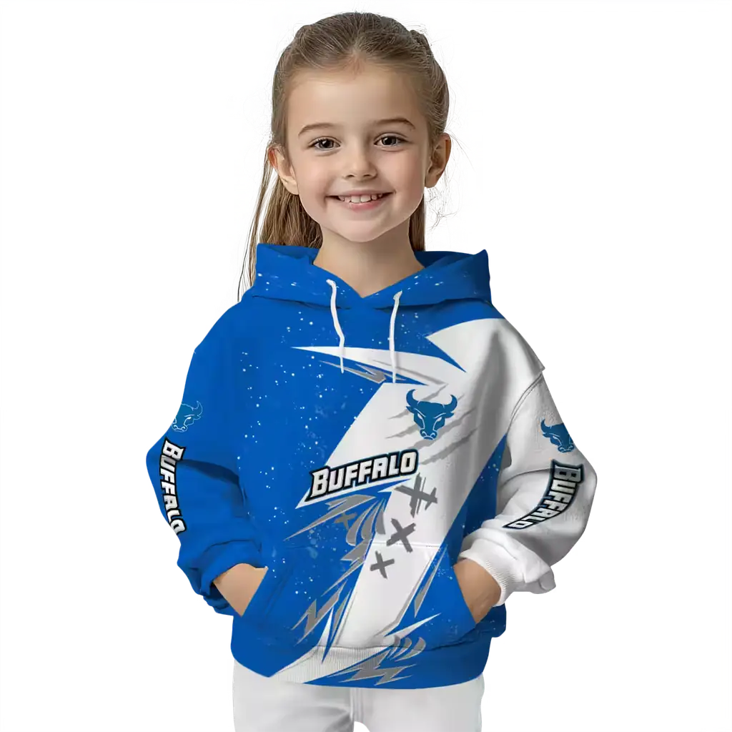 buffalo bulls dynamic slash royal blue white hoodie top rated buffalo bulls dynamic slash royal blue white hoodie top rated