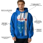 buffalo bulls football heartbeat royal blue hoodie best selling